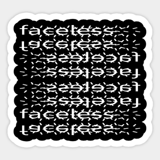 faceless Sticker